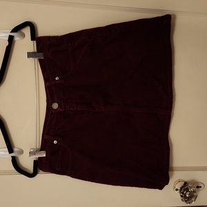 Corduroy Mini Skirt